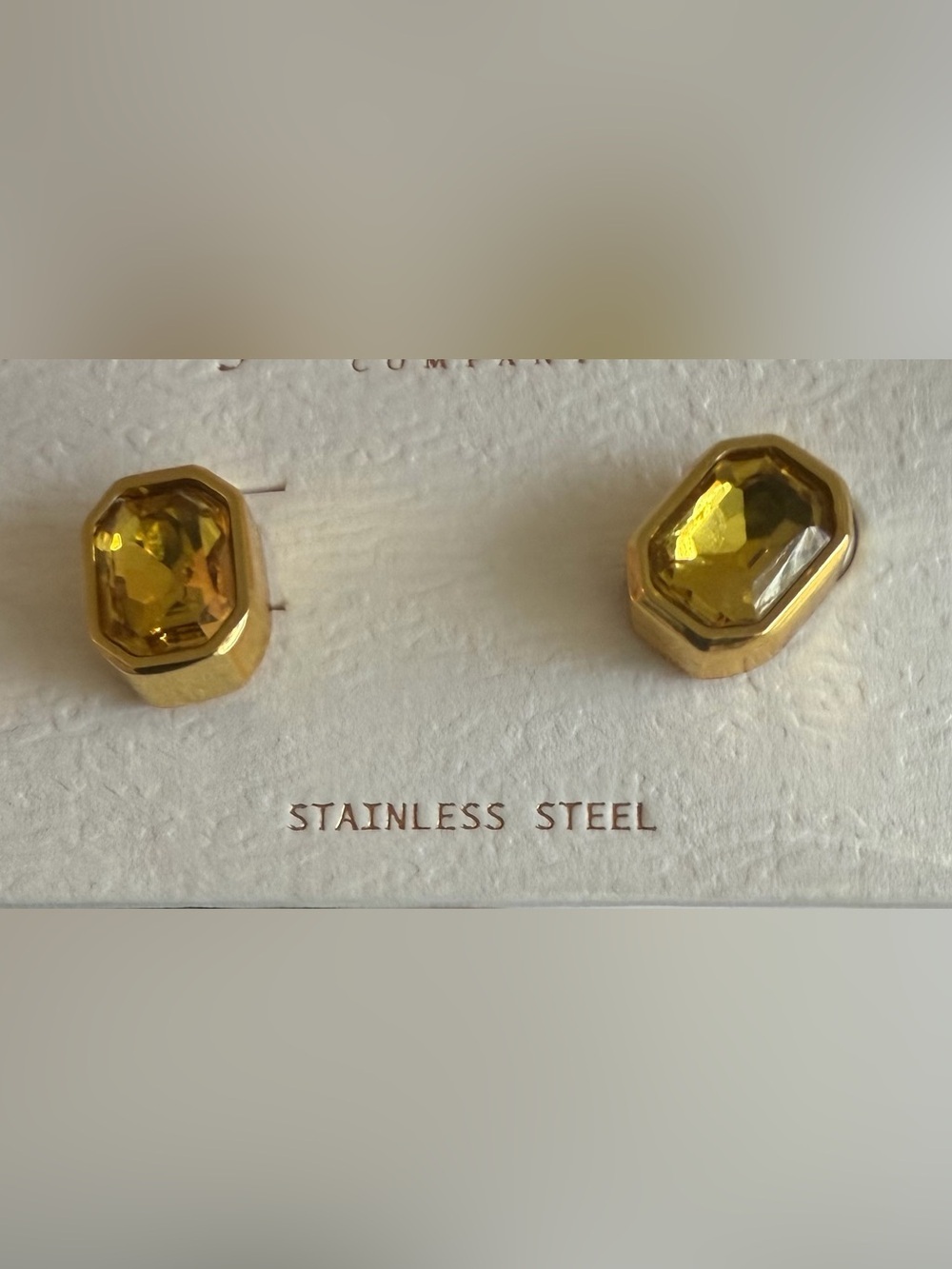 Topaz Crystal Earrings (3321) - Picture 2 of 2